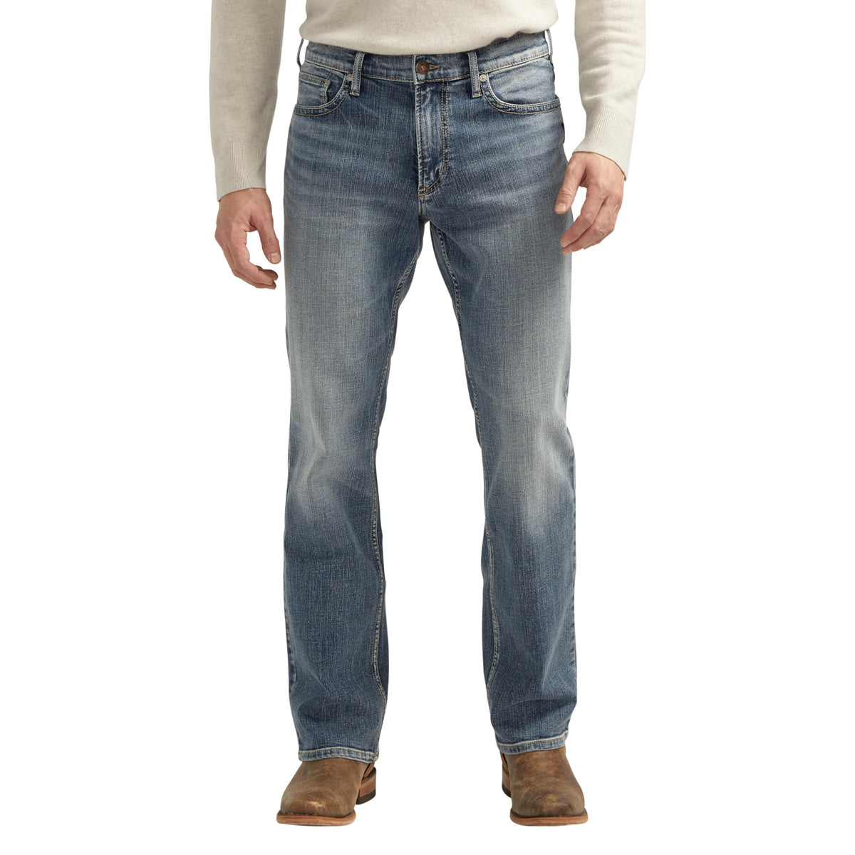 Silver Jeans Co. Mens Jace Slim Fit Bootcut Jeans