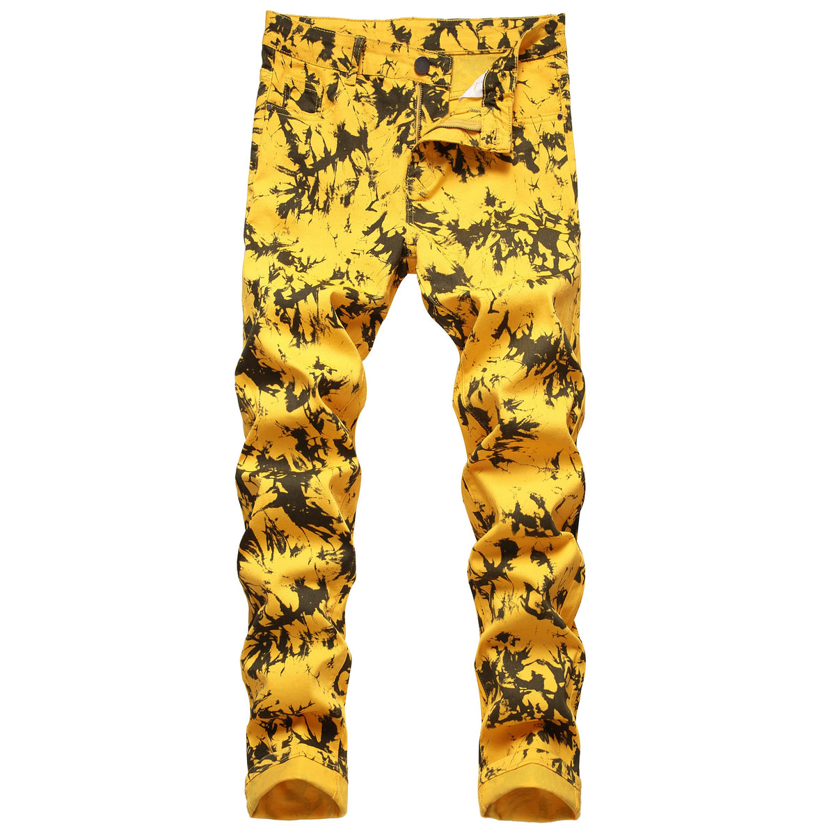 RANMCC Men's Printed Stretch Skinny Jeans Premium Slim Fit Fashionable Designs Denim Pants Jeans
