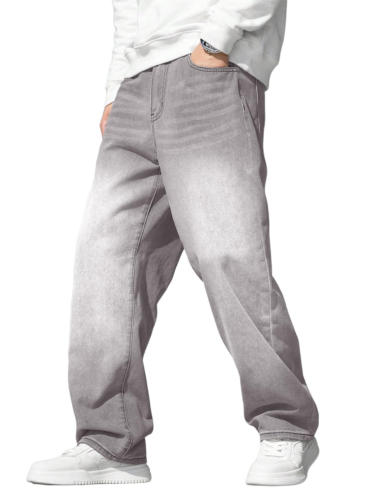 JMIERR Mens Baggy Jeans Wide Leg Y2K Loose Fit Denim Pants