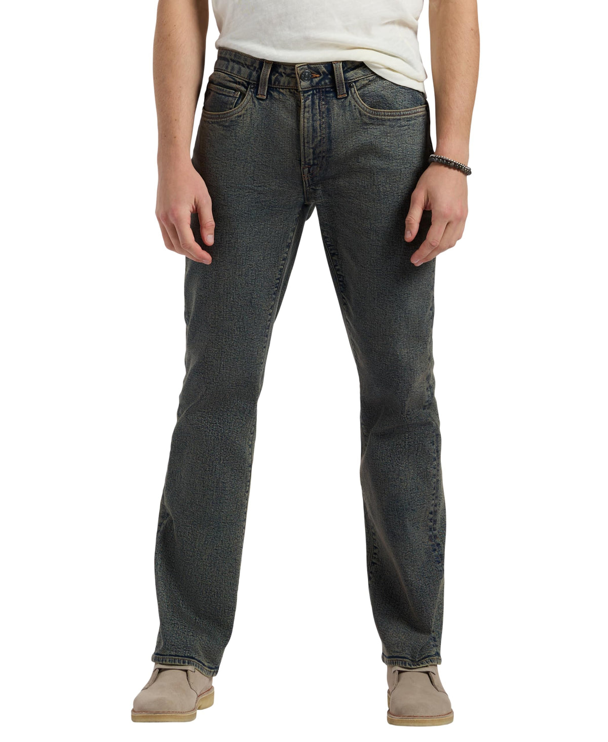 Buffalo David Bitton Mens Relaxed Straight Leg Driven Jean with Stretch Fabric