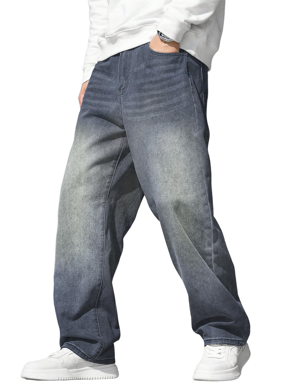 JMIERR Mens Baggy Jeans Wide Leg Y2K Loose Fit Denim Pants