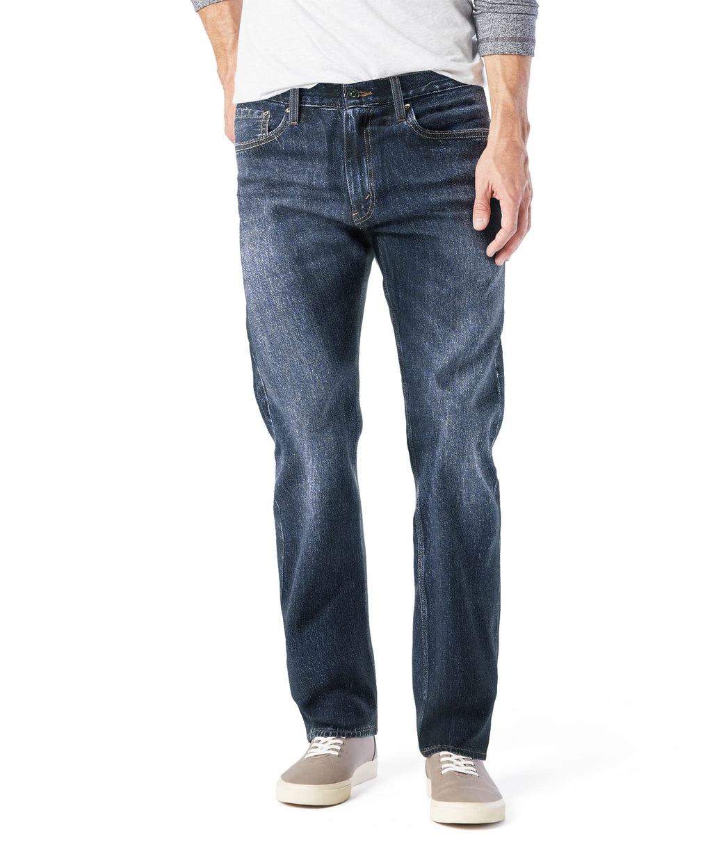 Levi Strauss Signature Gold Men's Relaxed Fit Flex Waistband Jeans