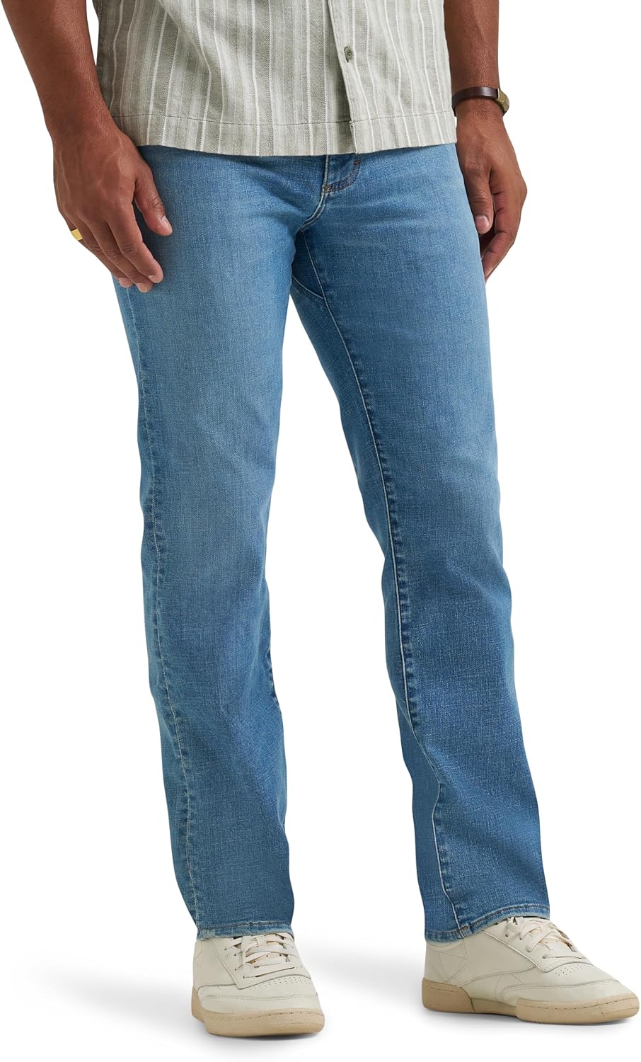 Lee Mens Extreme Motion Regular Straight Jean with Cool Temp