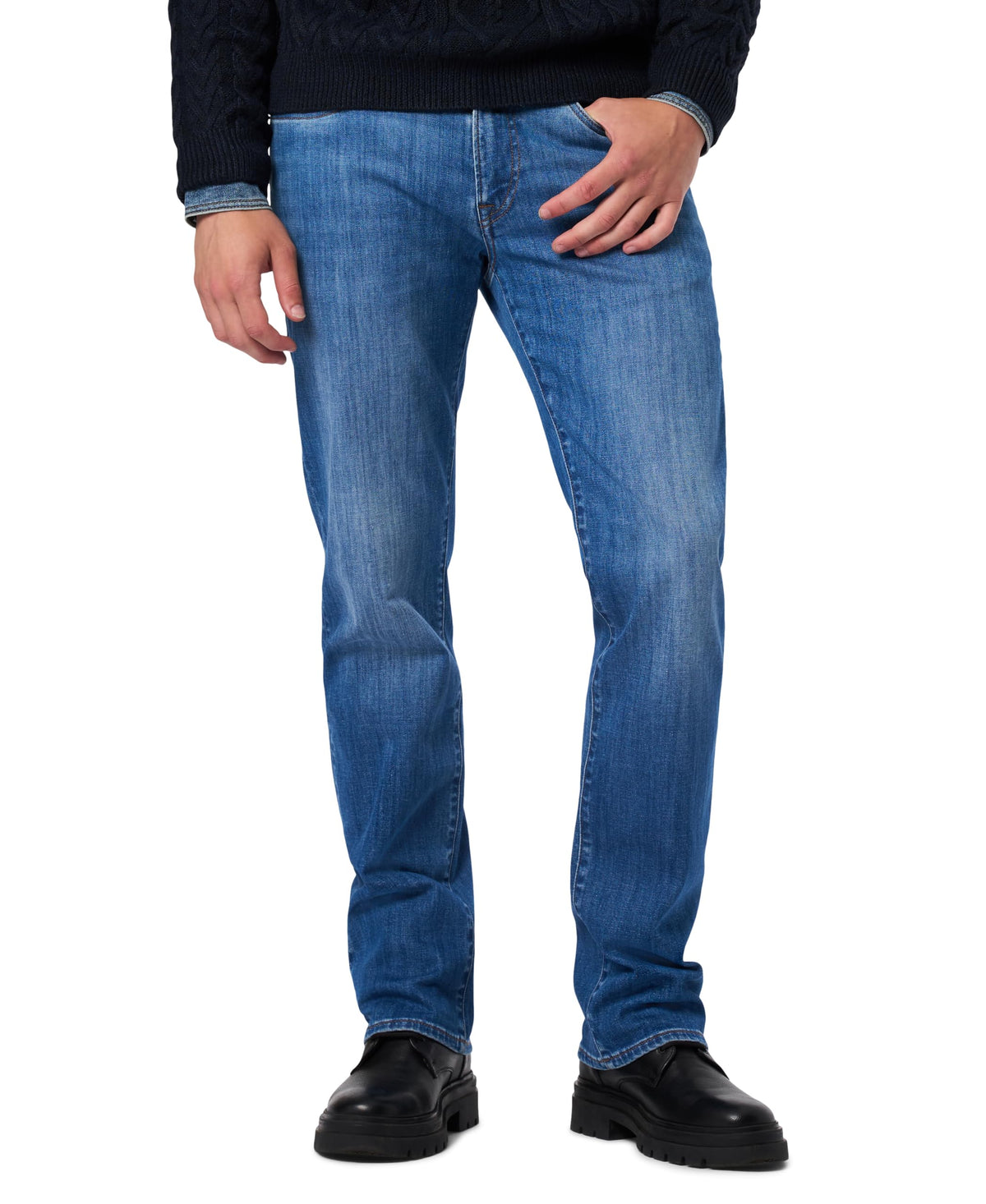 Buffalo David Bitton Mens Relaxed Straight Leg Driven Jean with Stretch Fabric