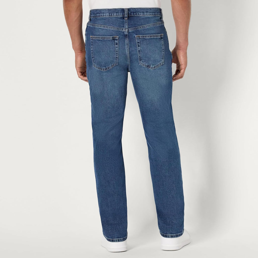 Amazon Essentials Men's Low Stretch Slim Straight Denim Jeans, Vintage Inspired