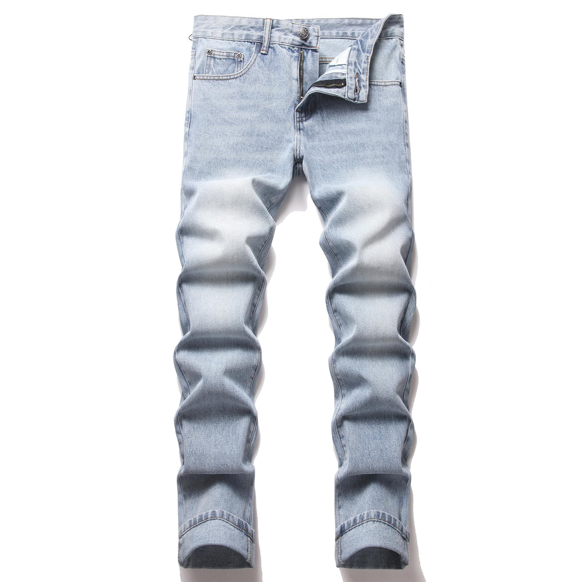 AITITIA Men's Ripped Regular Fit Jeans