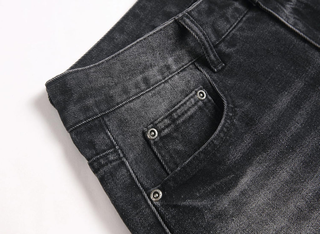 AITITIA Men's Wash Wide Leg Baggy Jeans