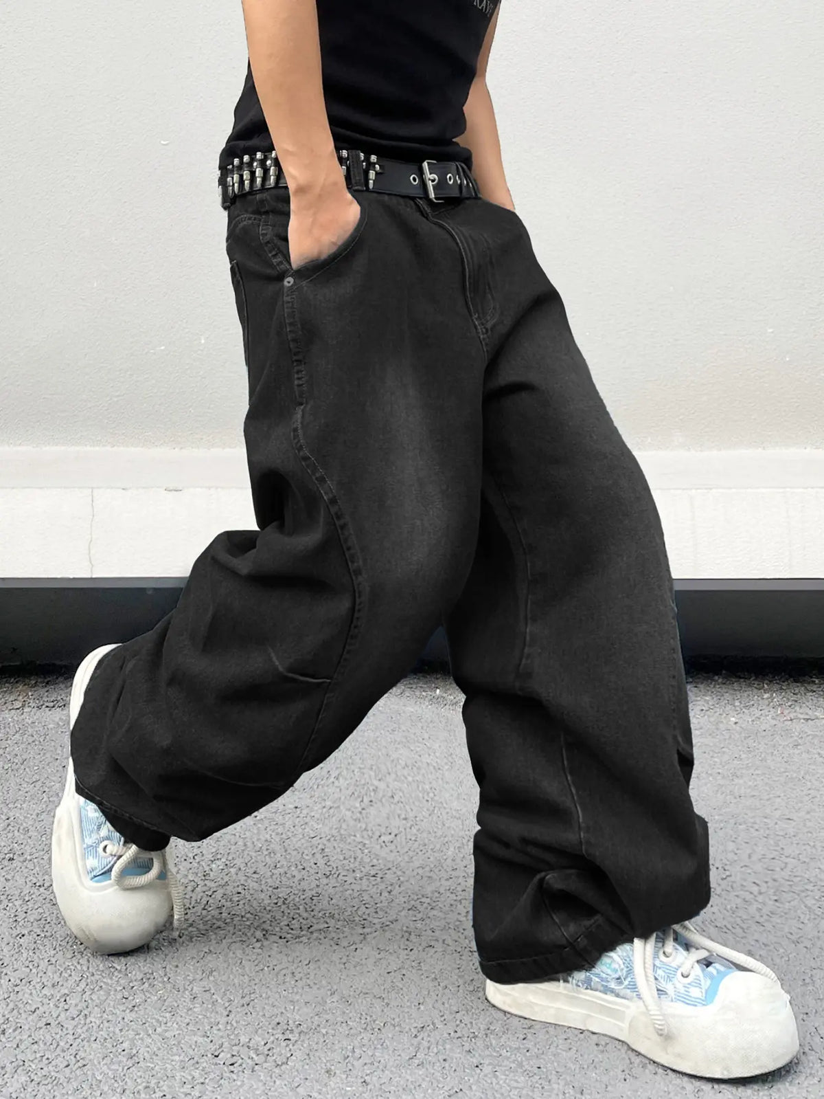 DealsForYouDays Wide Leg Jeans Spring To Summer Hip Hop Baggy Denim Pants Y2k Streetwear Jeans