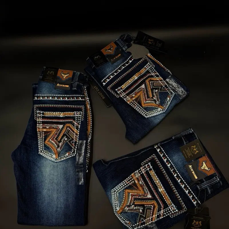 Men's Premium Boot Cut Denim Jeans - Pantalon Vaquero para hombre