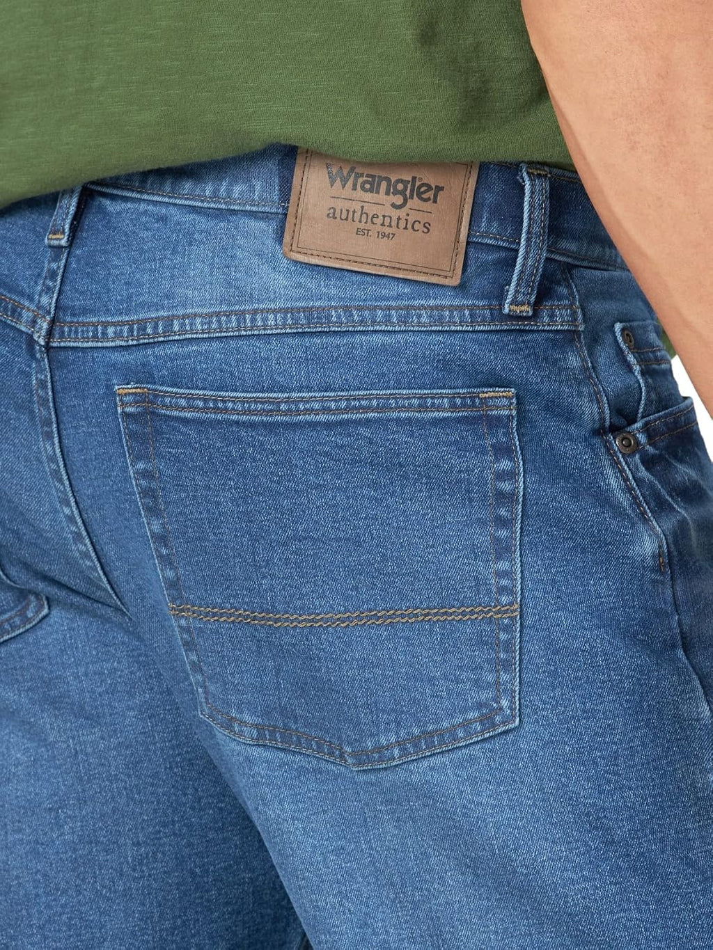 Wrangler Authentics Mens Athletic Fit Stretch Jean