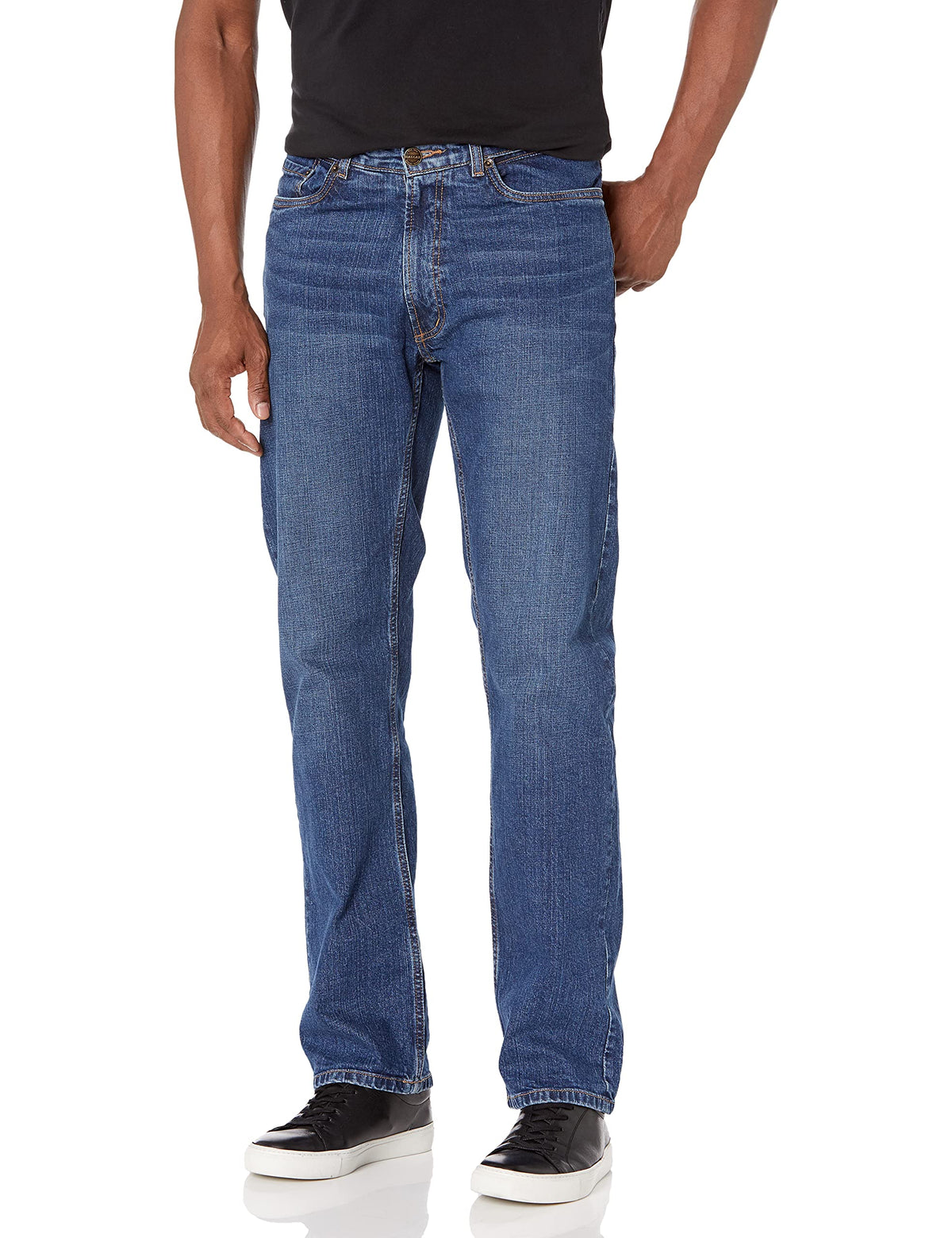 Haggar Men's Work To Weekend No Iron Denim Flat Front & Pleat Pant - Regular and Big & Tall Sizes