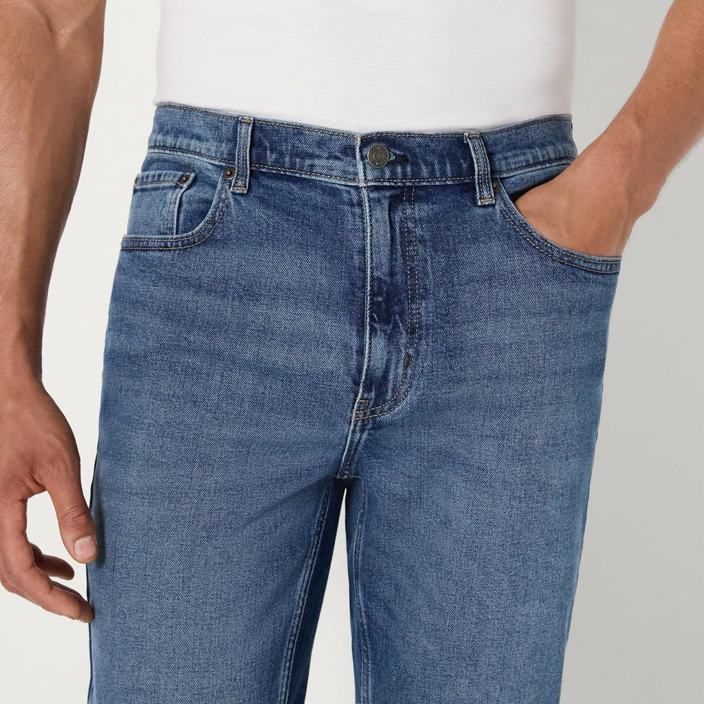 Amazon Essentials Men's Low Stretch Slim Straight Denim Jeans, Vintage Inspired