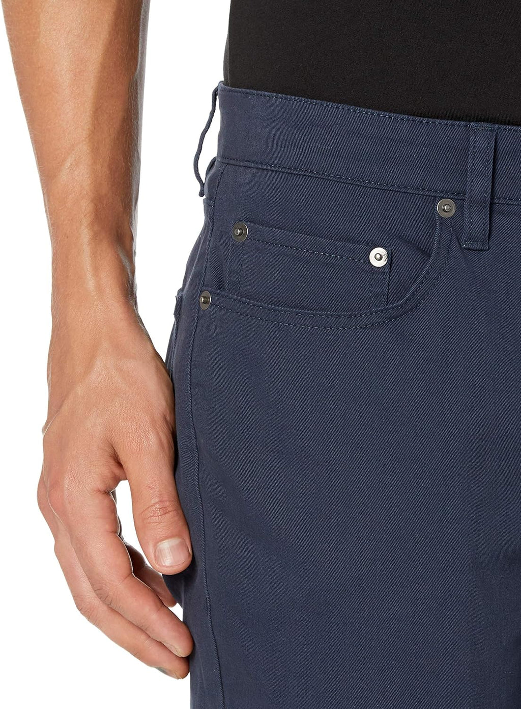 Amazon Essentials Men's 5-Pocket Stretch Twill Jeans-Inspired Casual Pants, Navy, 36W x 31L