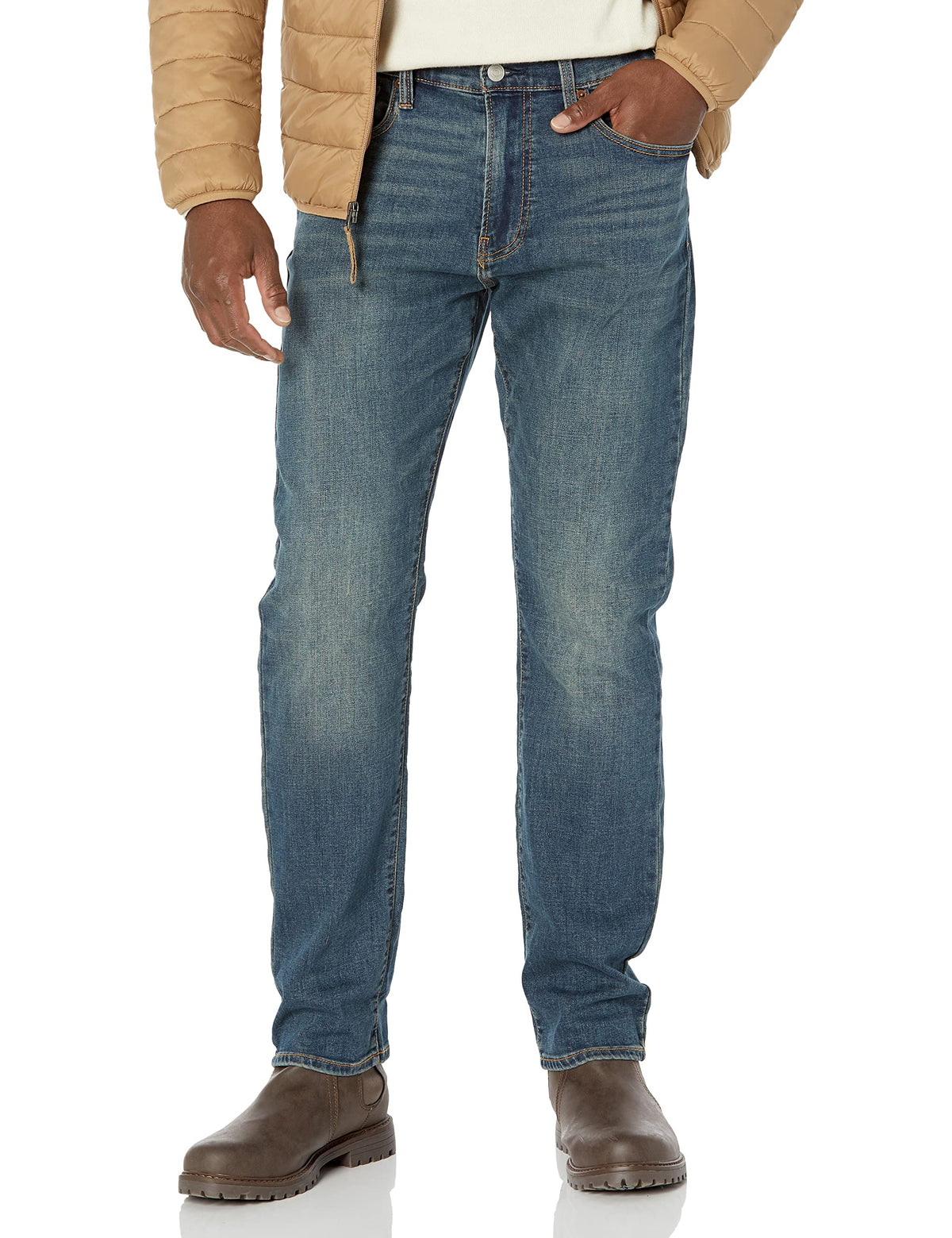 Lucky Brand 410 Athletic Fit Jeans in Black Rinse