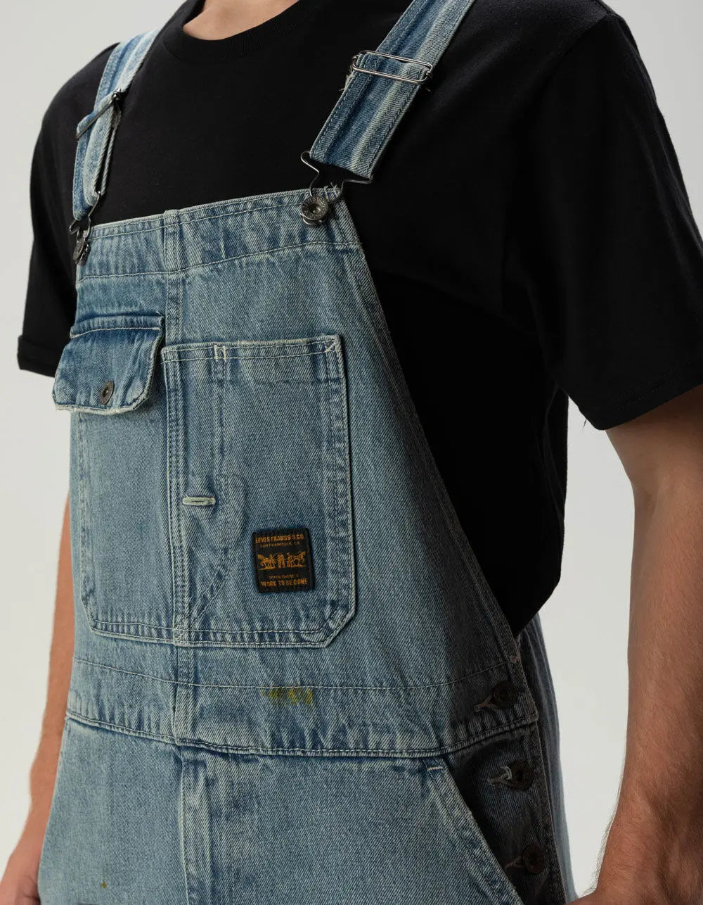 LEVI'S Mens Loose Overalls - Diving Ducks