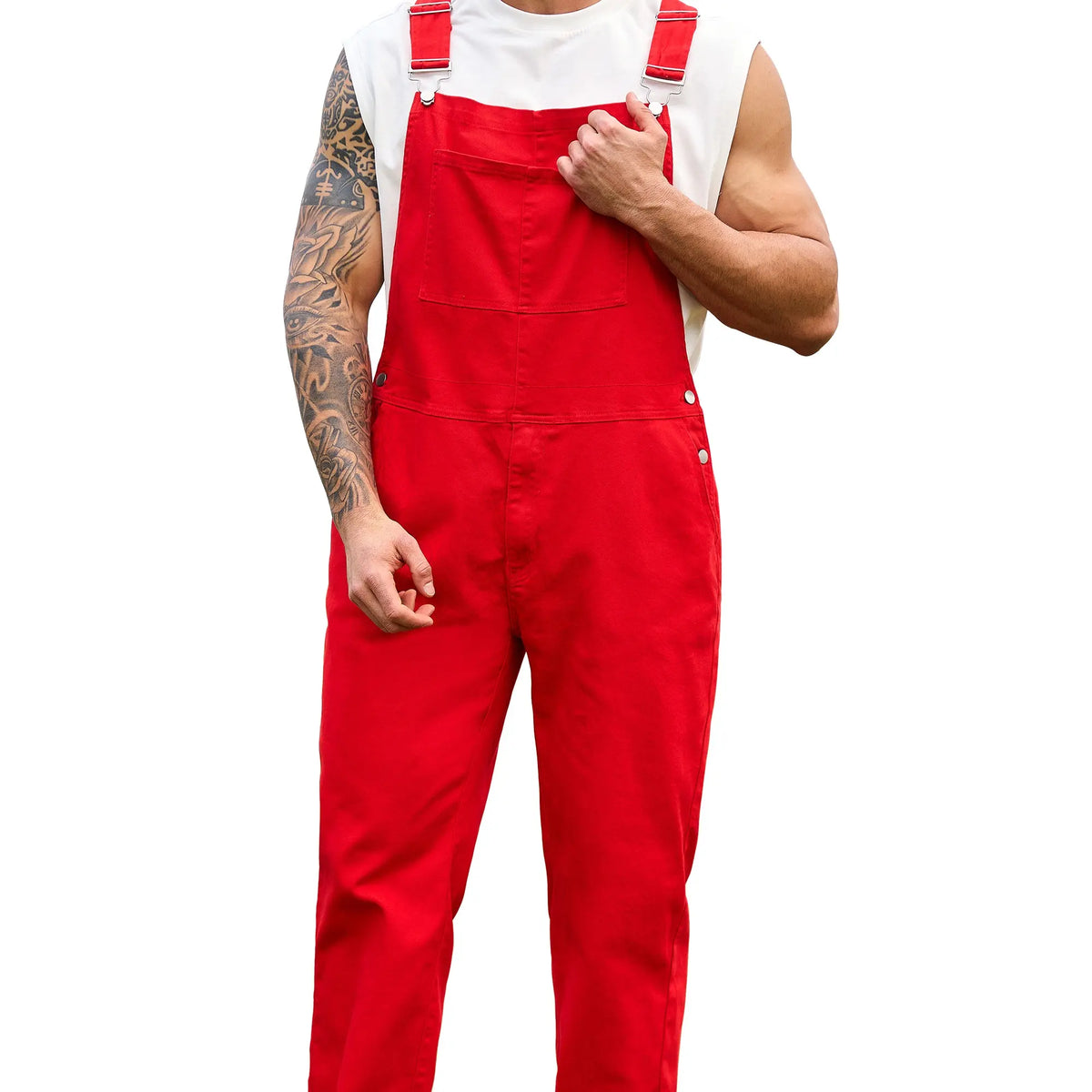 YXLUOKY Overalls for Men Fashion Coveralls Work Utility Stretch Denim Women Bib Jumpsuit with Pockets Menswear for Thanksgiving Christmas & New Year