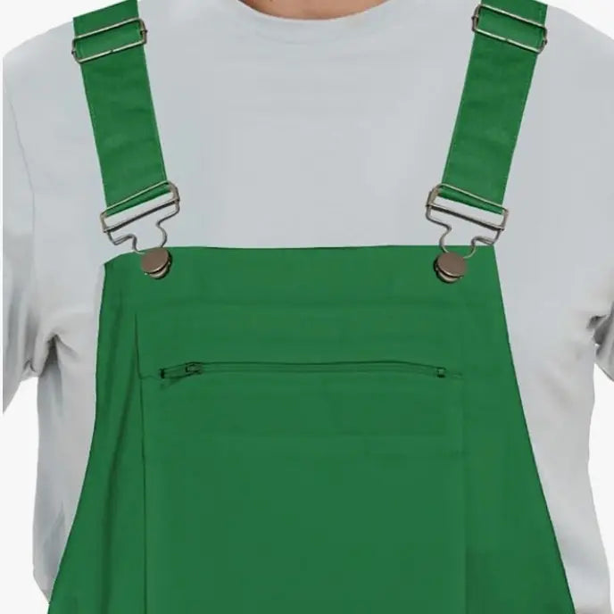 Workidea Men's Bib Overall with metal gourd easy clip Cotton Mix Comfortable Menswear