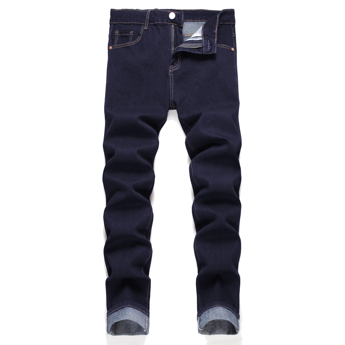 JUNBAOSS Men's Slim Fit Stretch Jeans Ripped Skinny Jeans for Men, Distressed Straight Leg Fashion Casual Popular Chic Comfort Flex Waist Denim Pants, Menswear Classic Street Style Cotton Fabric Jean Natural Hipster Personalized Stylish Jeans with Pockets