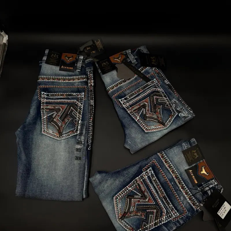 Men's Premium Boot Cut Denim Jeans - Pantalon Vaquero para hombre