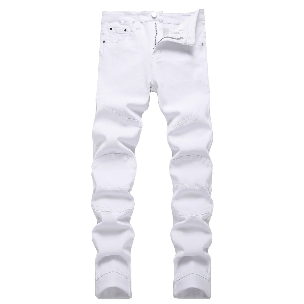 JUNBAOSS 2026 Fashion Mens Slim Fit Stretch Jeans Ripped Skinny Jeans for Men, Distressed Straight Leg Casual Comfort Flex Waist Denim Pants, Menswear Classic Street Style Cotton Fabric Jean Natural Hipster Personalized Stylish Trouser Jeans with Pockets