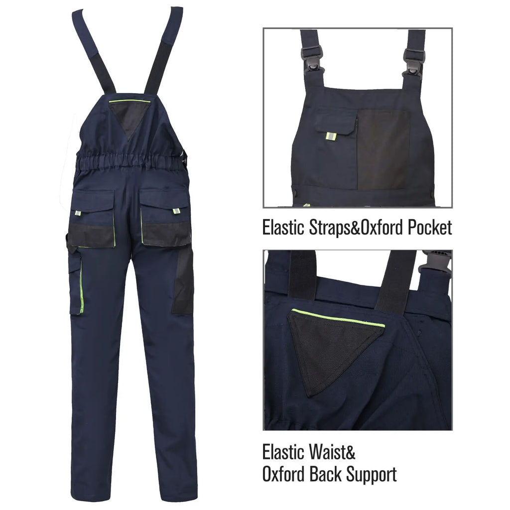 Workidea Bib Overall with Multiple Pockets Fabric Menswear Fabric Menswear