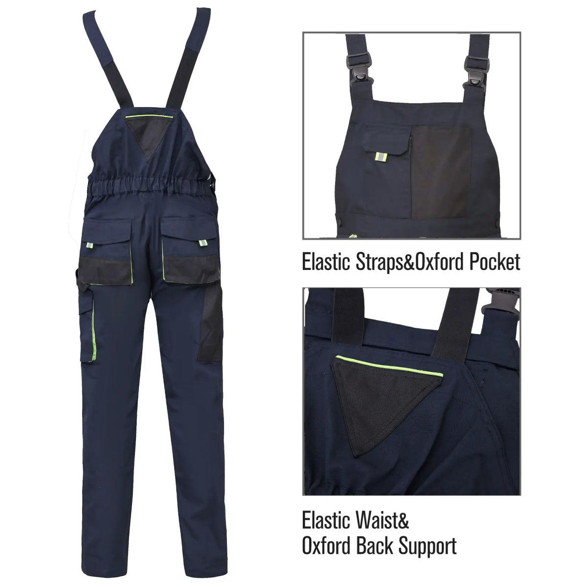Workidea Bib Overall with Multiple Pockets Fabric Menswear Fabric Menswear