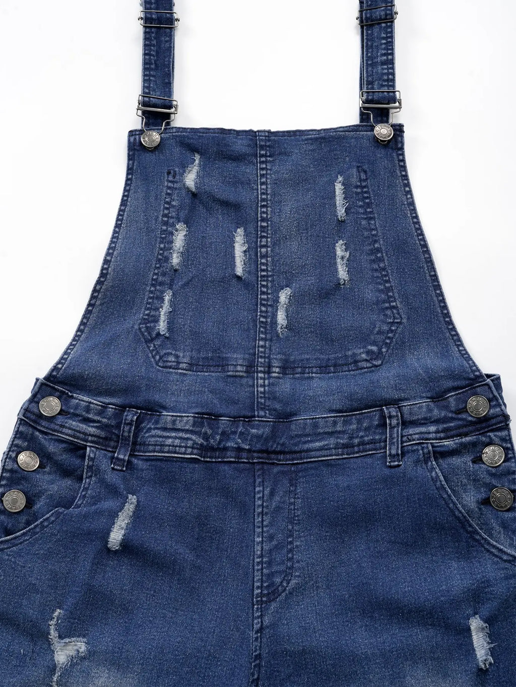 Cut Jean Y2K men's fashionable lip-shaped design denim ripped denim overalls, trendy street style overalls shorts, with belt loops, ideal for outdoor wear, simple design, Streetwear