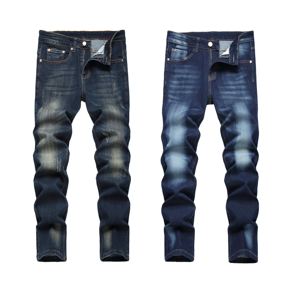 JUNBAOSS Men's Multi Pack Slim Fit Stretch Jeans Colored Skinny Jeans for Men, Distressed Straight Leg Casual Fashion Comfort Flex Waist Denim Pants, Menswear Classic Street Style Cotton Fabric Jean Natural Hipster Personalized Stylish Streetwear Jeans su